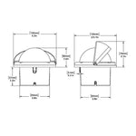 Ritchie HF-743W Helmsman Compass - Flush Mount - White [HF-743W]