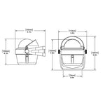 Ritchie B-51W Explorer Compass - Bracket Mount - White [B-51W]