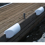 Dock Edge Dolphin Dockside Bumper 7" x 16" Straight - White [1060-W-F]