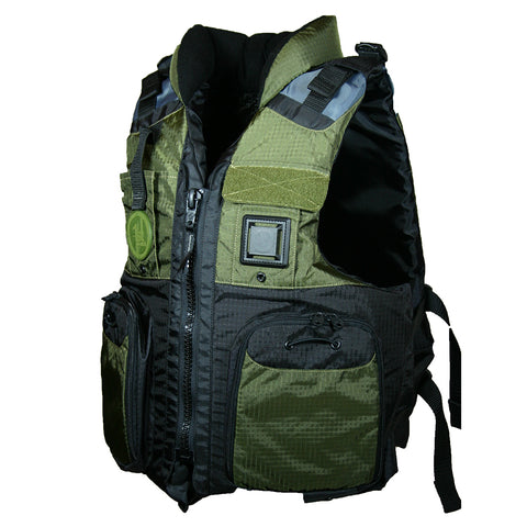 First Watch AV-800 Four Pocket Flotation Vest - OD Green - Large to XL [AV-800-GN-L/XL]