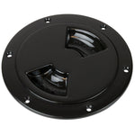 Sea-Dog Smooth Quarter Turn Deck Plate - Black - 5" [336155-1]