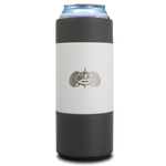 Non-Tipping Slim Can Cooler White