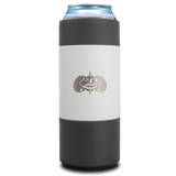 Non-Tipping Slim Can Cooler White