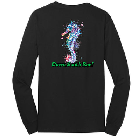 DSR Seahorse Long Sleeve Shirt Black Back