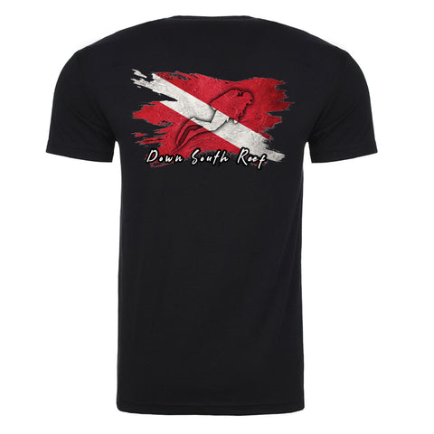 DSR Dive Flag T-Shirt Back Black