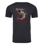 DSR Zombie Shark T-Shirt Grey Back