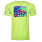 DSR Neon Turtle T-Shirt Neon Green Back