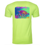 DSR Neon Turtle T-Shirt Neon Green Back