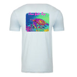 DSR Neon Turtle T-Shirt Ice Blue Back